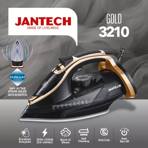 خرید و قیمت اتو بخار پروگلاید جانتک مدل GOLD 3210