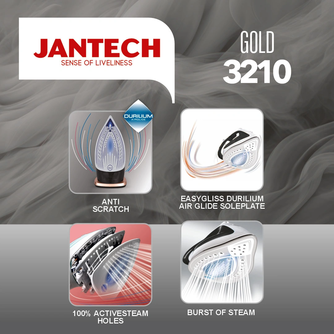 خرید و قیمت اتو بخار پروگلاید جانتک مدل GOLD 3210