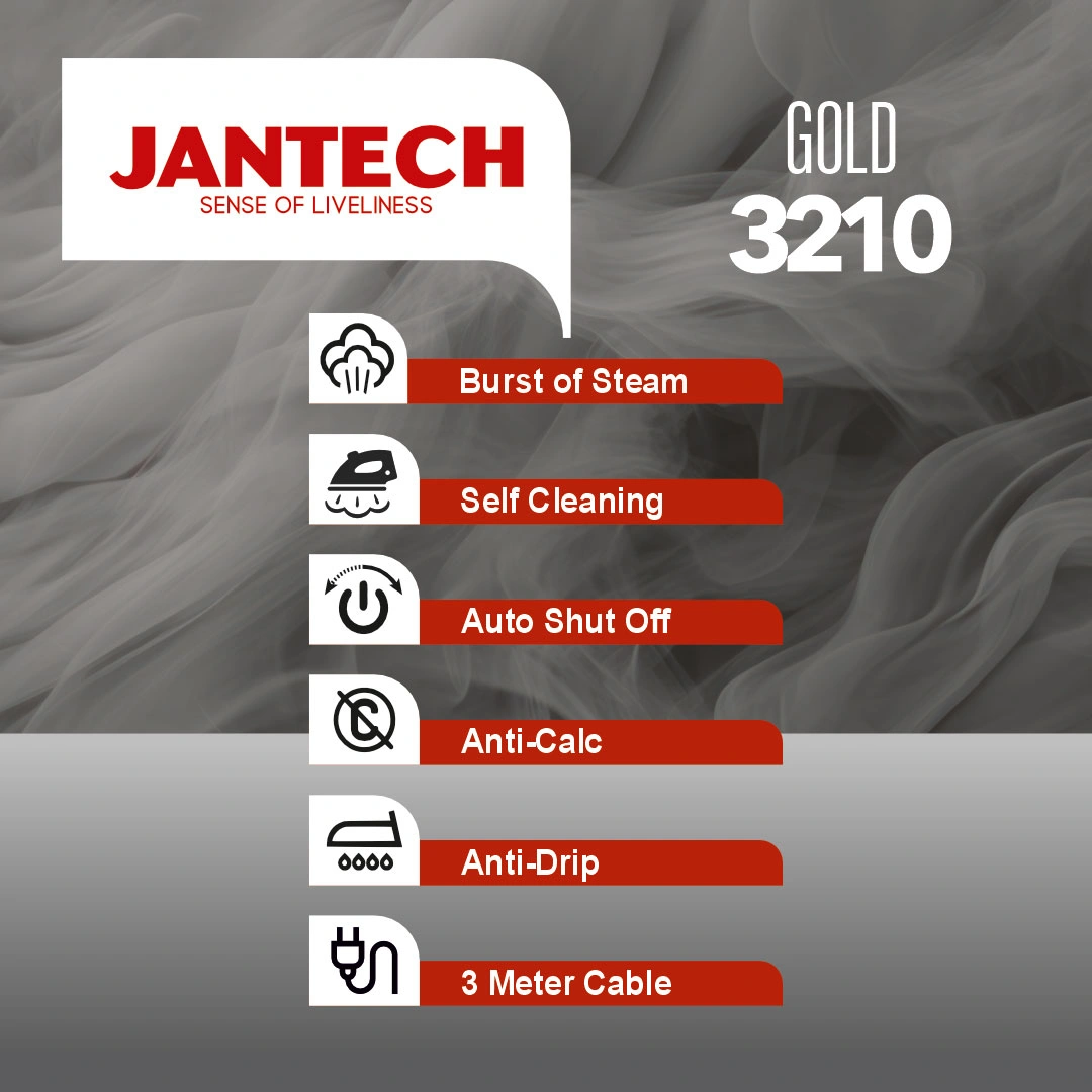 خرید و قیمت اتو بخار پروگلاید جانتک مدل GOLD 3210