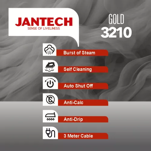 خرید و قیمت اتو بخار پروگلاید جانتک مدل GOLD 3210