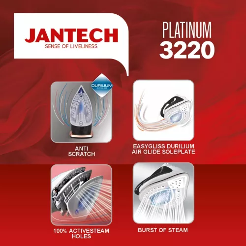 خرید و قیمت اتو بخار پروگلاید ژانومه مدل PLATINUM 3220