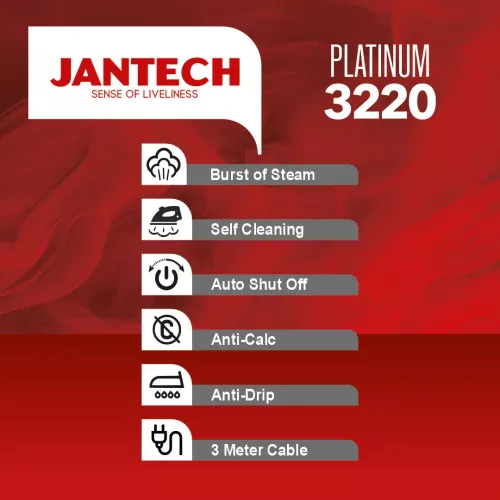 خرید و قیمت اتو بخار پروگلاید ژانومه مدل PLATINUM 3220