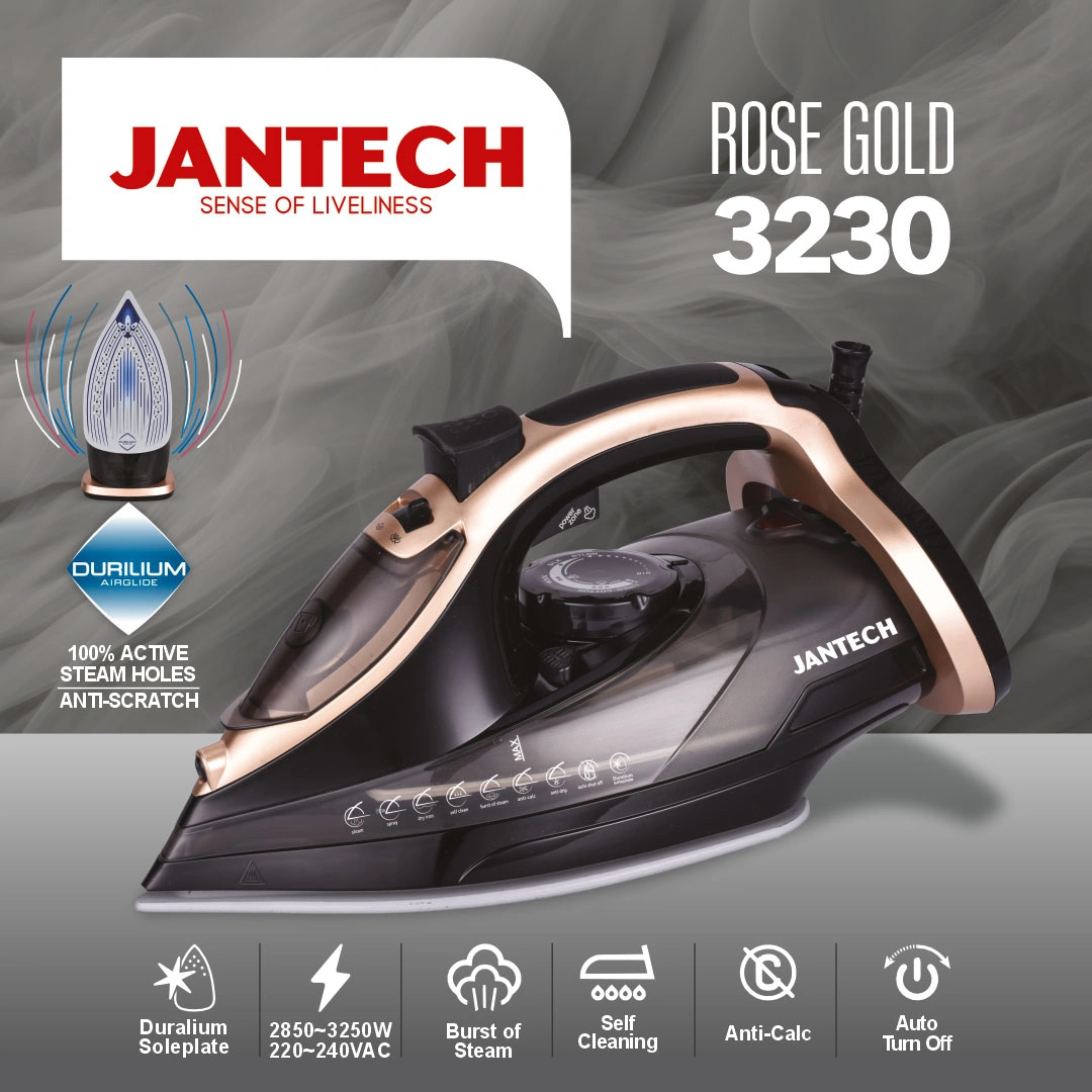 خرید و قیمت اتو بخار پروگلاید ژانومه مدل ROSE GOLD 3230
