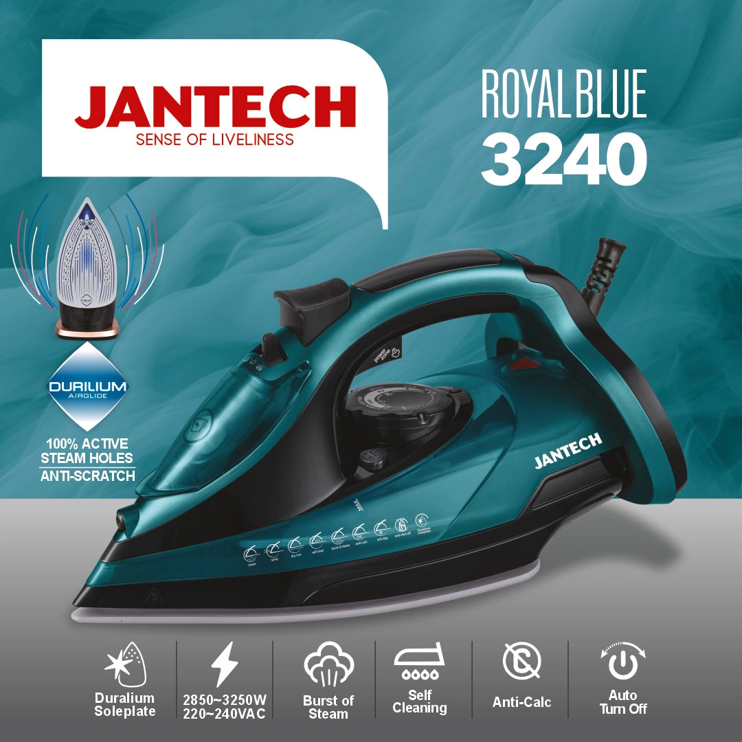 خرید و قیمت اتو بخار پروگلاید ژانومه مدل ROYAL BLUE 3240