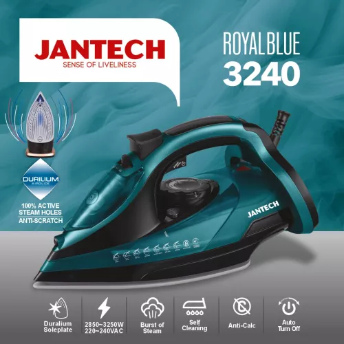 خرید و قیمت اتو بخار پروگلاید ژانومه مدل ROYAL BLUE 3240