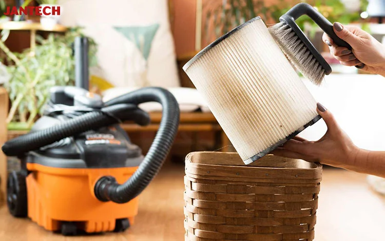 نحوه تمیز کردن فیلتر جارو برقی کاغذی