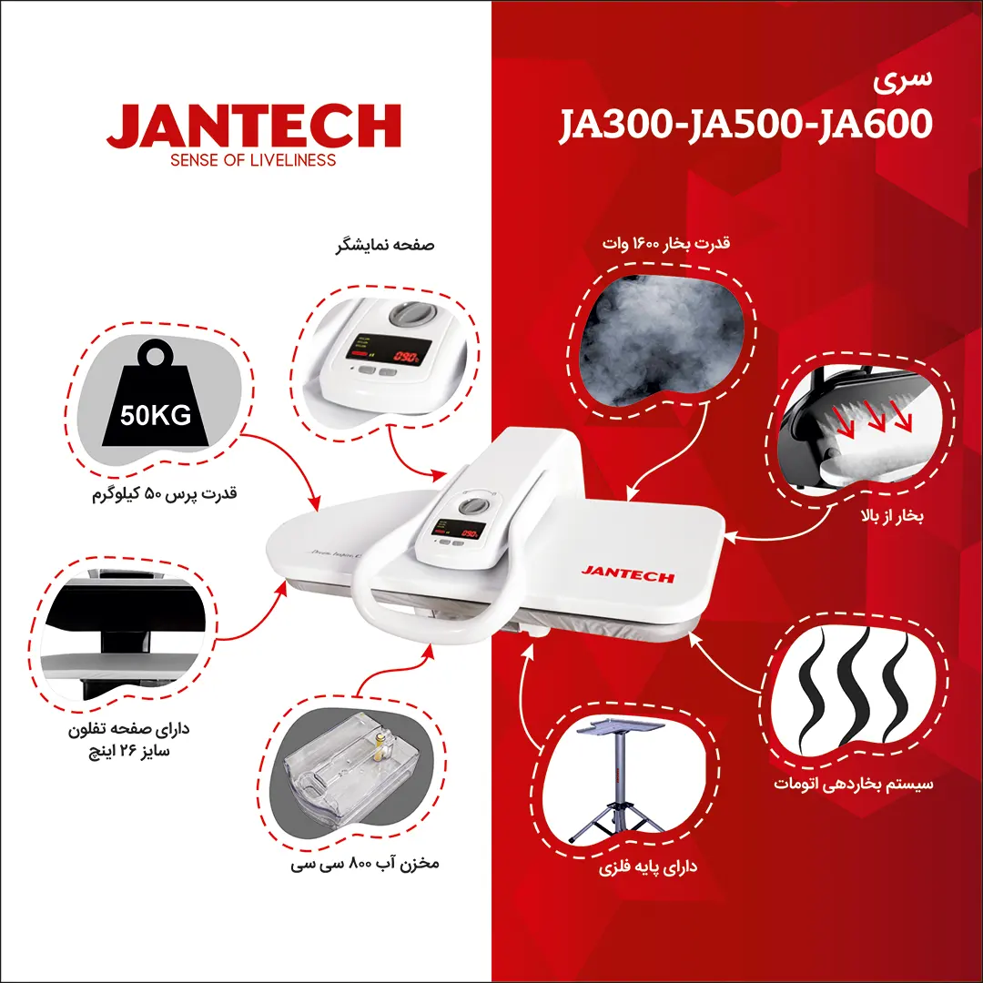 خرید و قیمت اتو پرس ژانومه مدل JA300