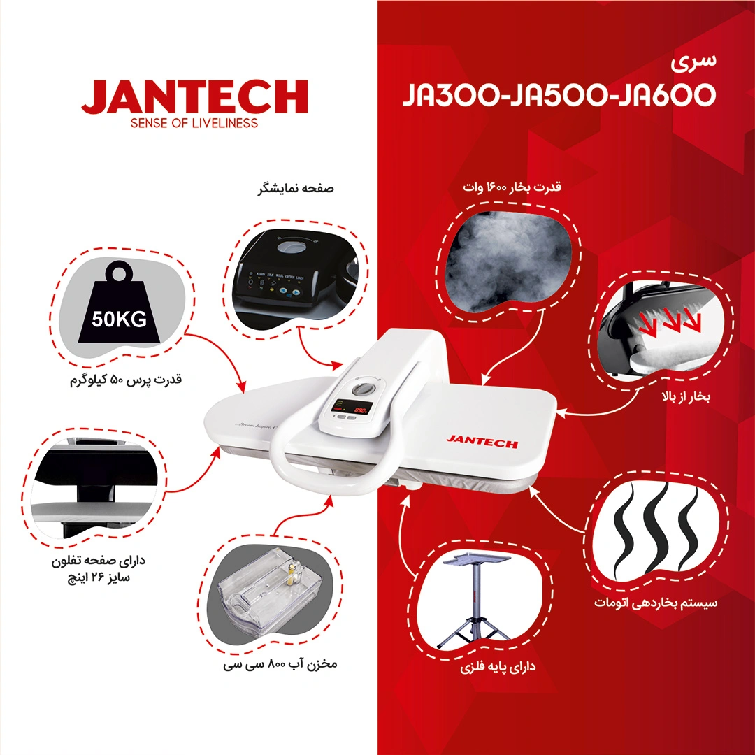 خرید و قیمت اتو پرس ژانومه مدل JA600
