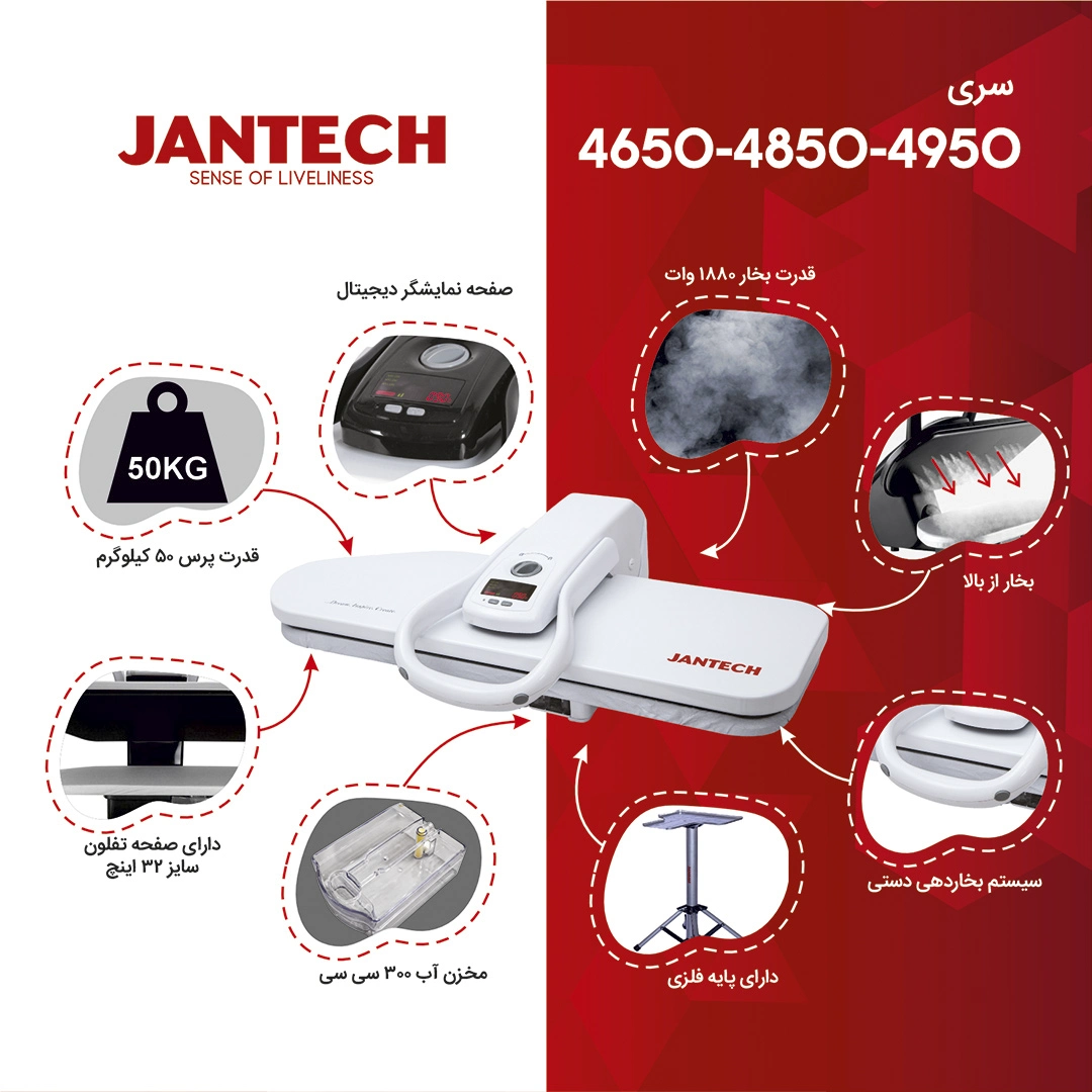 خرید و قیمت اتو پرس ژانومه مدل 4850N
