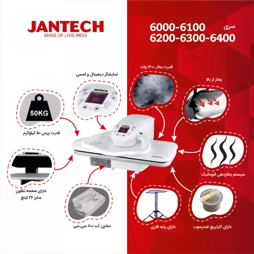 خرید و قیمت اتو پرس ژانومه مدل 6400