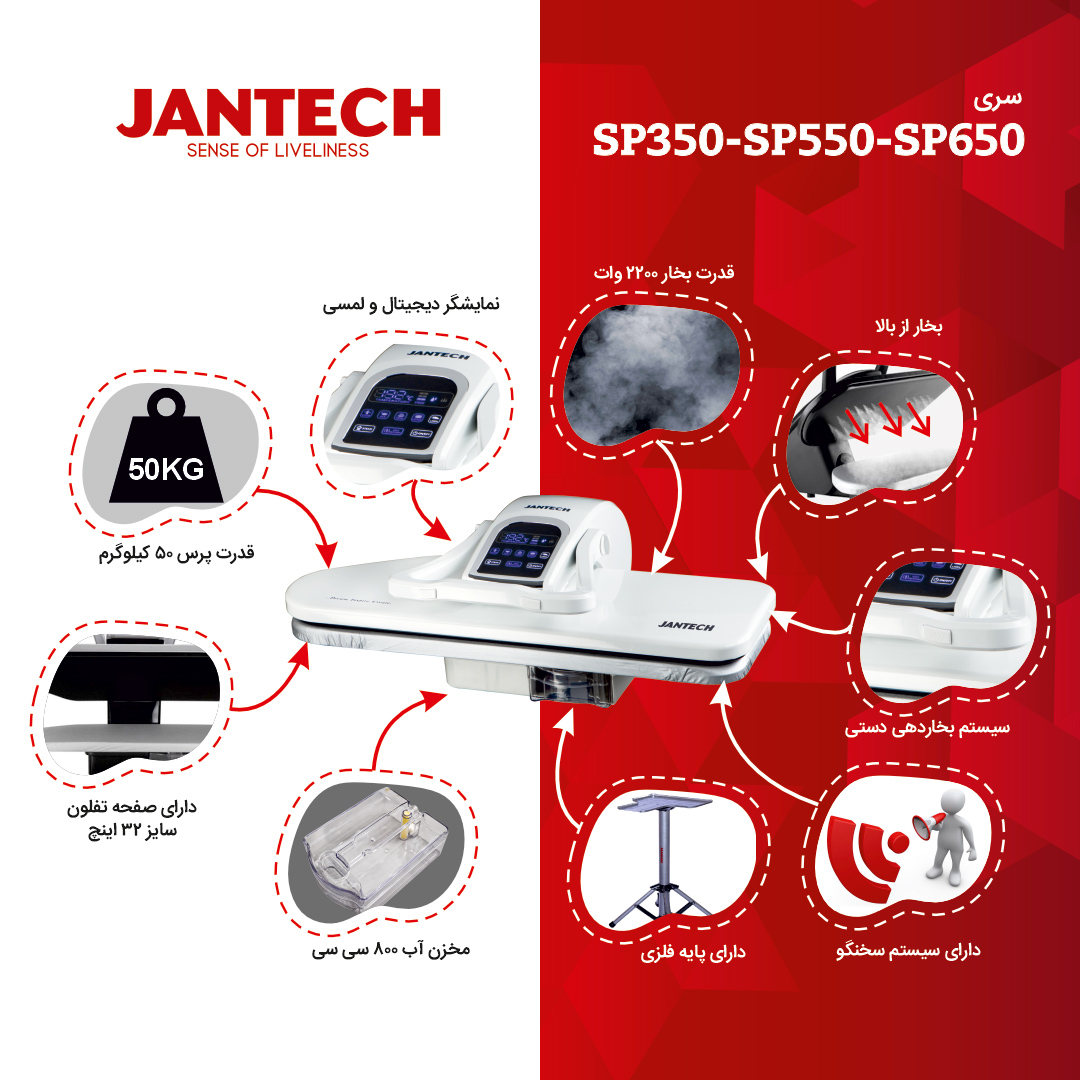 خرید و قیمت اتو پرس ژانومه مدل SP550