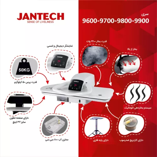 خرید و قیمت اتو پرس ژانومه مدل 9900