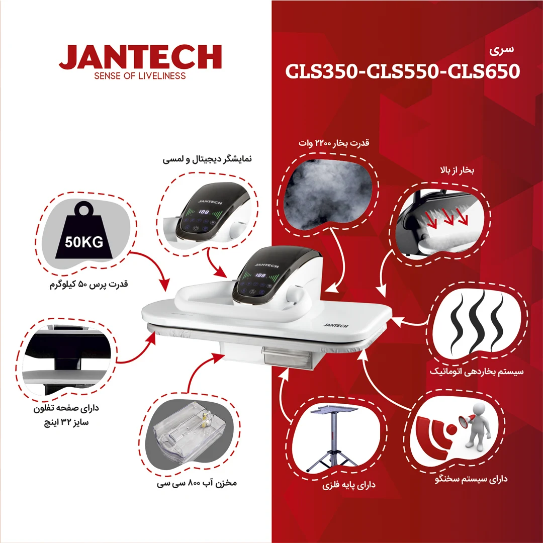 خرید و قیمت اتو پرس ژانومه مدل CLS300