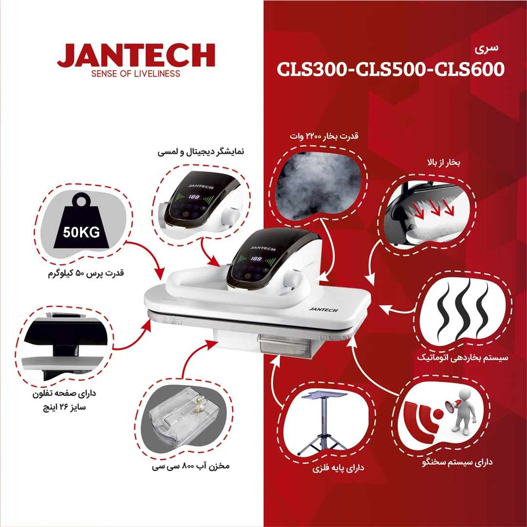 خرید و قیمت اتو پرس ژانومه مدل CLS500