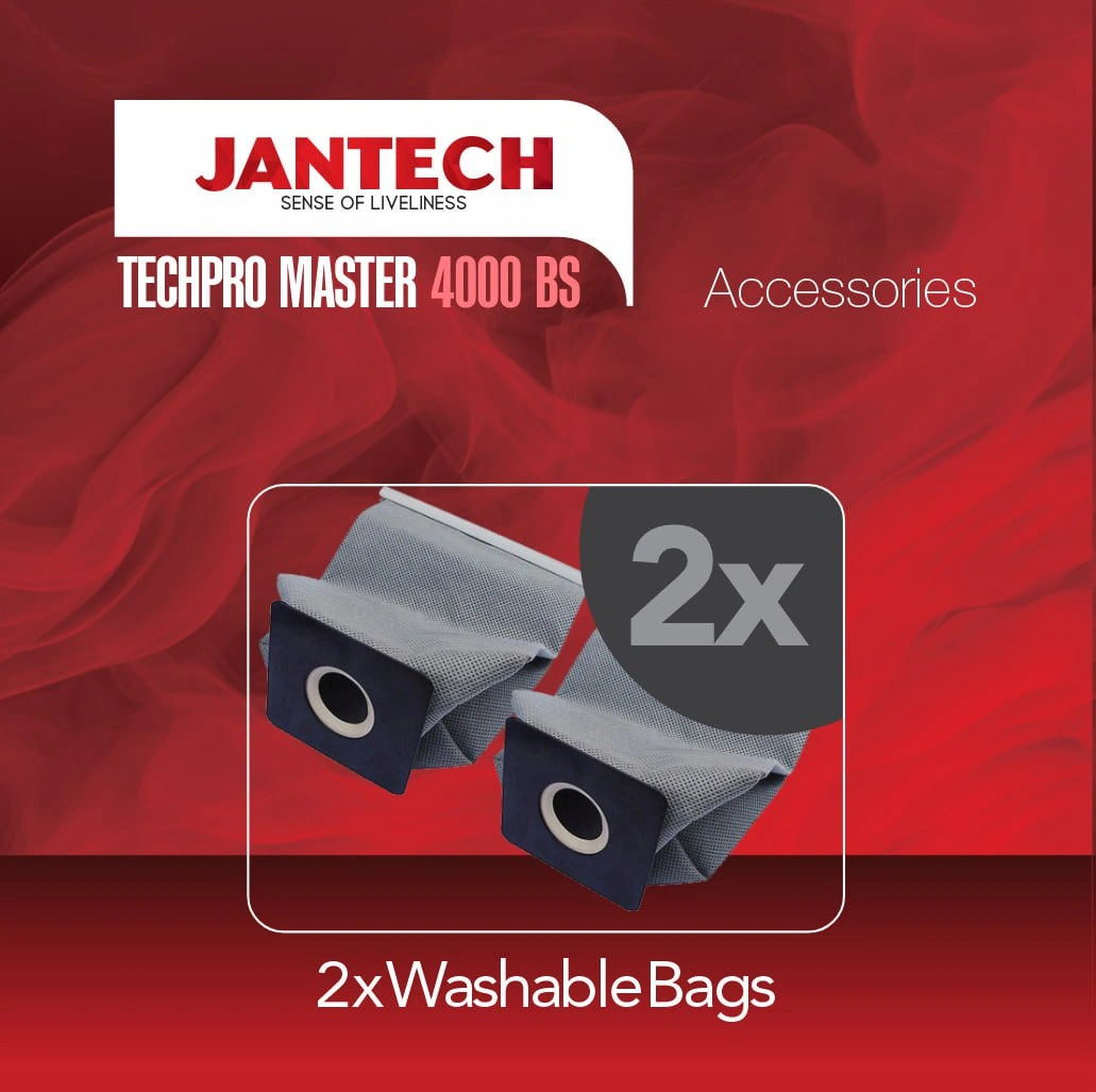 خرید و قیمت جاروبرقی جانتک مدل TECHPRO MASTER 4000 BS رنگ مشکی نقره ای