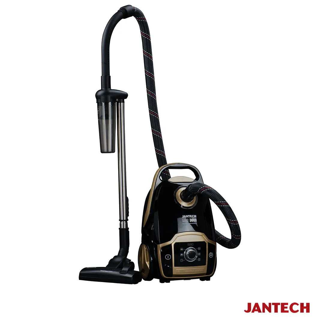 خرید و قیمت جاروبرقی جانتک مدل CLEAN MASTER 3000 BG رنگ مشکی طلایی