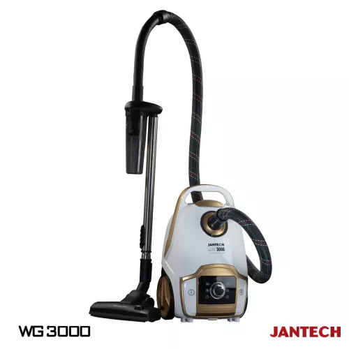 خرید و قیمت جاروبرقی جانتک مدل CLEAN MASTER 3000 WG رنگ سفید طلایی
