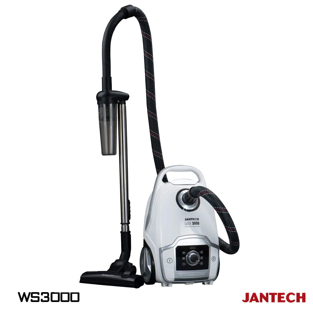خرید و قیمت جاروبرقی جانتک مدل CLEAN MASTER 3000 WS رنگ سفید نقره ای