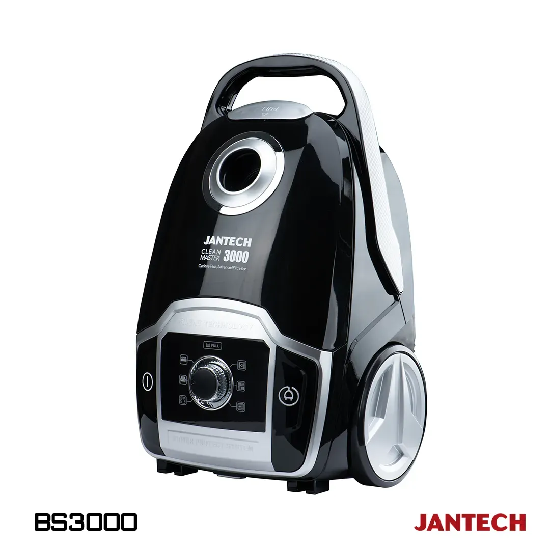 خرید و قیمت جاروبرقی جانتک مدل CLEAN MASTER 3000 BS رنگ مشکی نقره ای