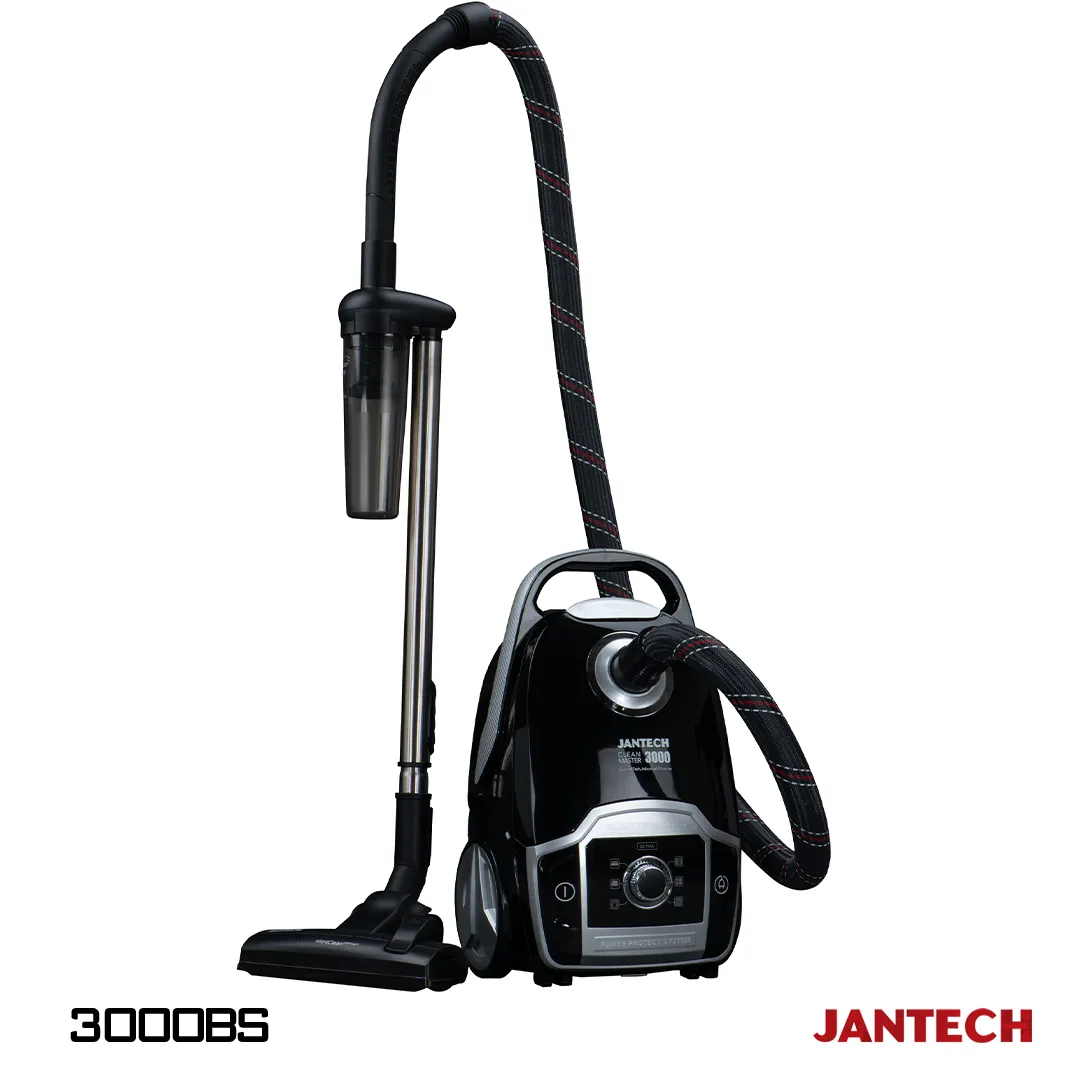 خرید و قیمت جاروبرقی جانتک مدل CLEAN MASTER 3000 BS رنگ مشکی نقره ای