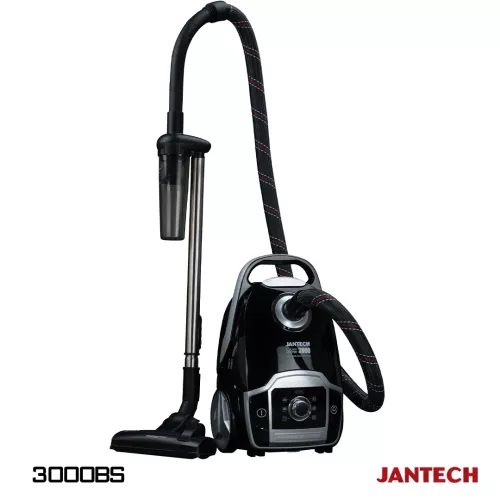 خرید و قیمت جاروبرقی جانتک مدل CLEAN MASTER 3000 BS رنگ مشکی نقره ای