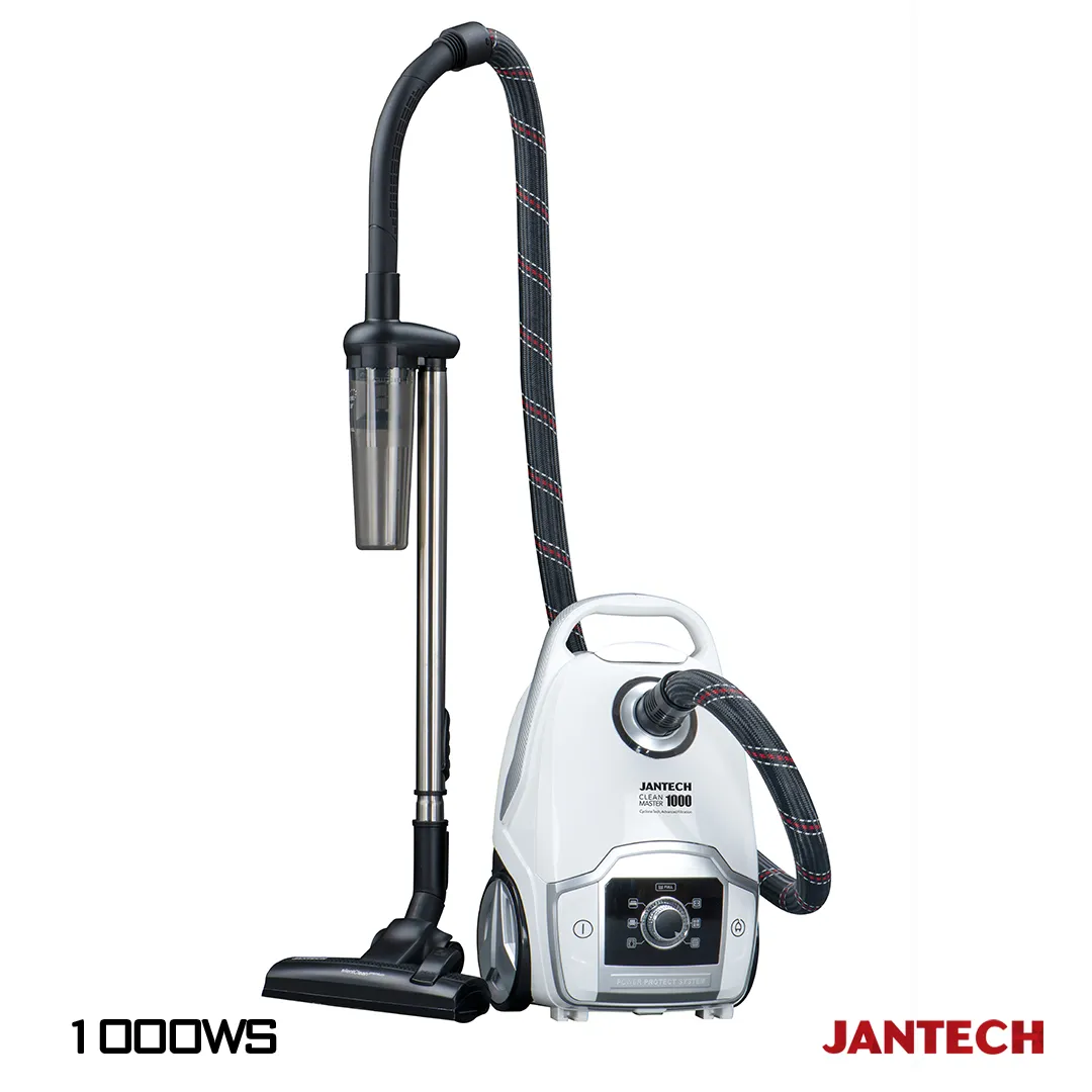 خرید و قیمت جاروبرقی جانتک مدل CYCLONE TECH 1000 WS رنگ سفید نقره ای