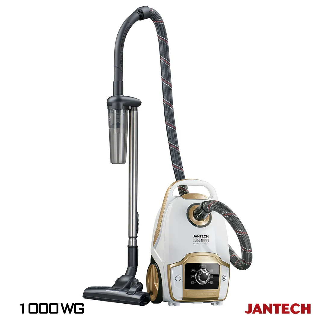 خرید و قیمت جاروبرقی جانتک مدل CYCLONE TECH 1000 WG رنگ سفید طلایی