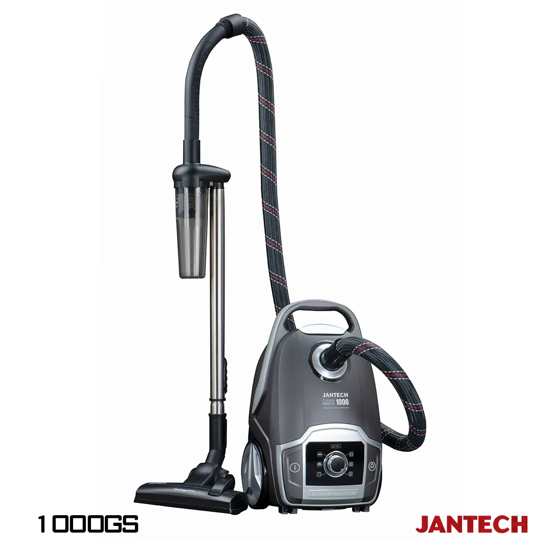 خرید و قیمت جاروبرقی جانتک مدل CYCLONE TECH 1000 GS رنگ طوسی نقره ای