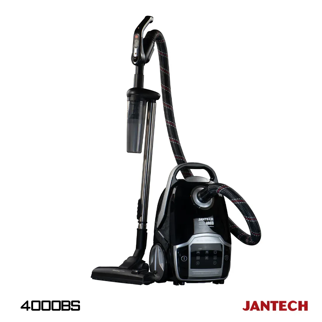خرید و قیمت جاروبرقی جانتک مدل TECHPRO MASTER 4000 BS رنگ مشکی نقره ای
