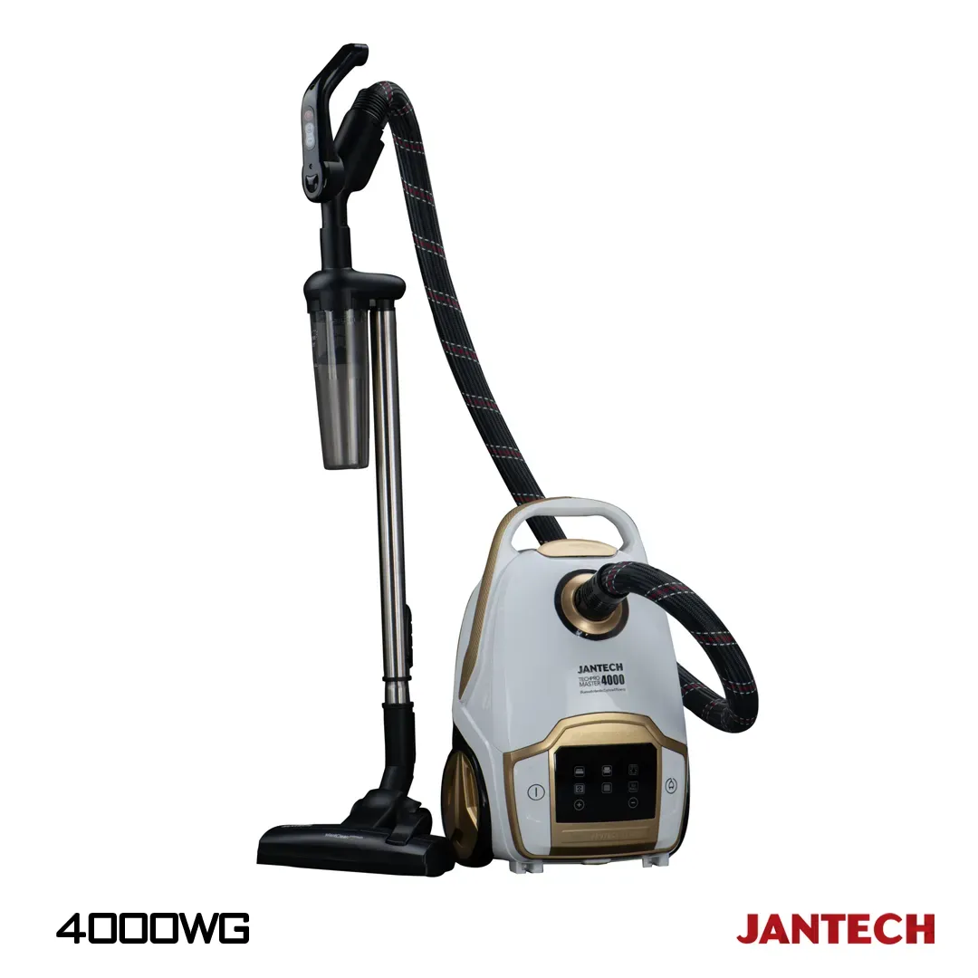خرید و قیمت جاروبرقی جانتک مدل TECHPRO MASTER 4000 WG رنگ سفید طلایی